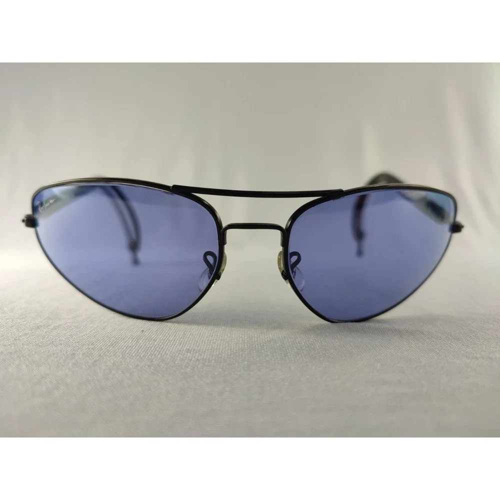 Vintage B&L‎ Ray-Ban W1739 Sport Series 3 Sunglasses Black Blue Lens Mint